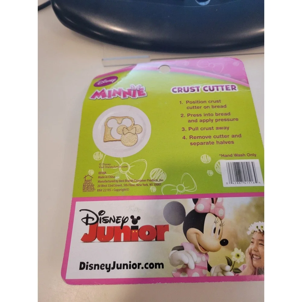 Disney Minnie Mouse Sandwich Crust Cutter Pink Bow Disney Junior New